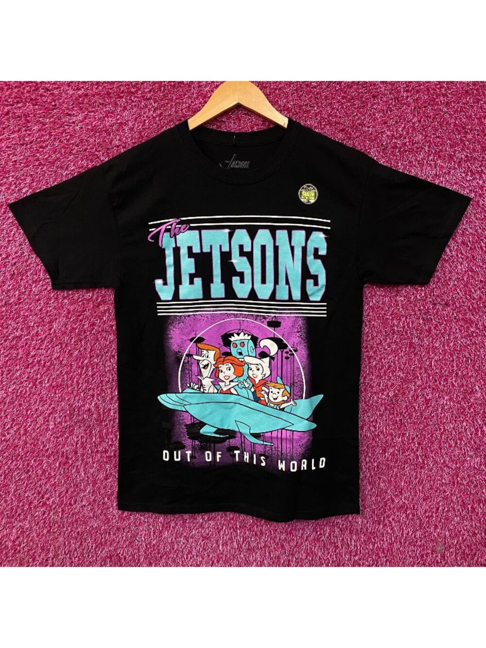 The Jetsons "Out Of This World" Glow In The Dark Graphic T-Shirt Medium